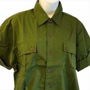 Superior Uniform Fashion Seal safari-type unisex shirt NWT